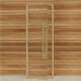 Clear Red Cedar Frame Sauna Door, Curved Handle, Clear Glass, 690×1890 mm (27 1/8″ x 74 3/8″) - West Coast Saunas - BSAUNACRCCGDR