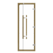 Clear Red Cedar Frame Sauna Door, Straight Handle, Clear Glass, 690×1890 mm (27 1/8″ x 74 3/8″) - West Coast Saunas - BSAUNACRCCGD2R