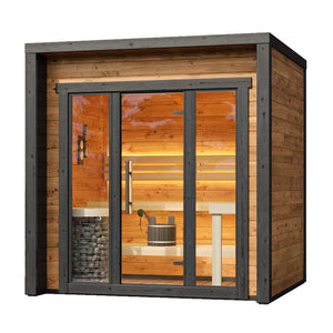 Compact Thermowood 2 to 4 Person Cube Sauna Kit - Cubo XS - West Coast Saunas - BS - CUBO - XS