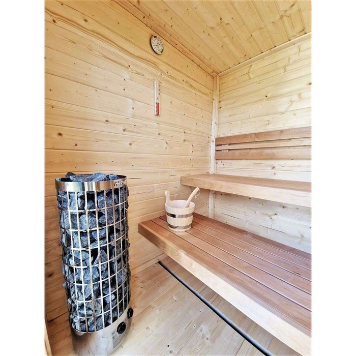 Compact Thermowood 2 to 4 Person Cube Sauna Kit - Cubo XS - West Coast Saunas - BS - CUBO - XS