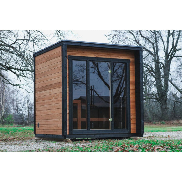 Compact Thermowood 2 to 4 Person Cube Sauna Kit - Cubo XS - West Coast Saunas - BS - CUBO - XS