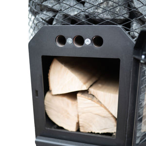 Cozy Heat O Thru-Wall Sauna Stove - West Coast Saunas - COZYOTW12