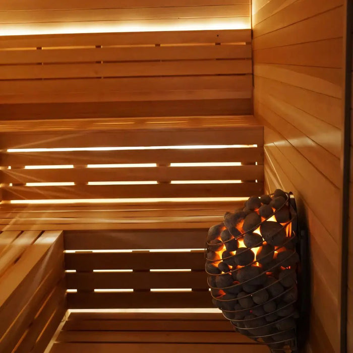 Custom Indoor Sauna Room - 4' x 6' x 8' - Finnish Sauna Builders - West Coast Saunas - sku-47774268162289