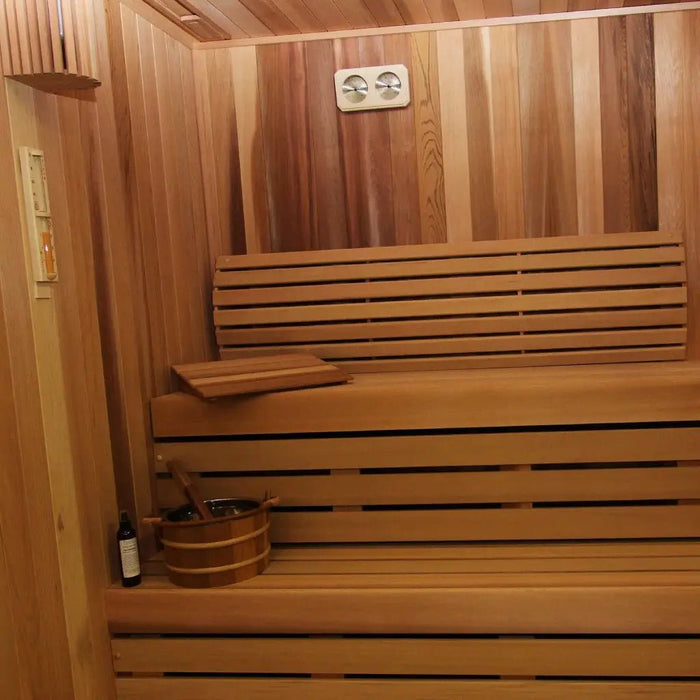 Custom Indoor Sauna Room - 4' x 6' x 8' - Finnish Sauna Builders - West Coast Saunas - sku-47774268162289