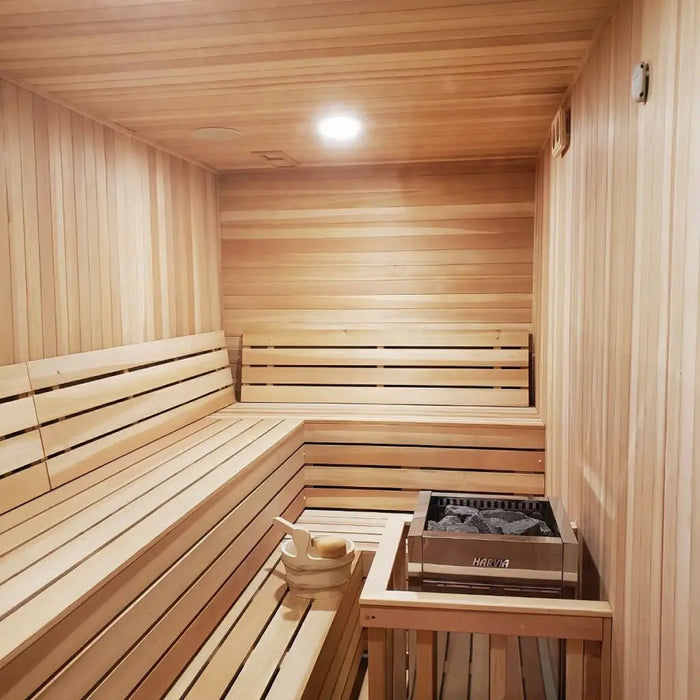 Custom Indoor Sauna Room - 4' x 6' x 8' - Finnish Sauna Builders - West Coast Saunas - sku-47774268162289
