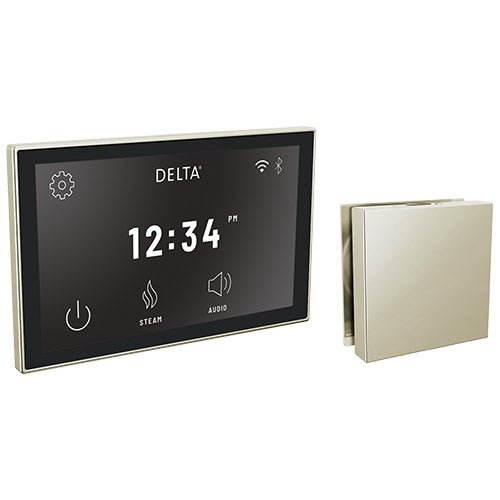 Delta SteamScape™ Deluxe System Digital Interface and Contemporary Square Steam Head - West Coast Saunas - 5CH - 550L - PR