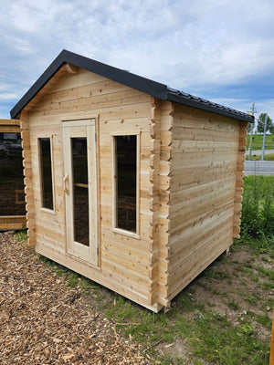 Dundalk Leisurecraft Georgian 6 Person Outdoor Steam Sauna CTC88W - West Coast Saunas - CTC88W