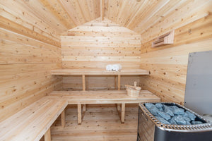Dundalk Leisurecraft Georgian 6 Person Outdoor Steam Sauna CTC88W - West Coast Saunas - CTC88W