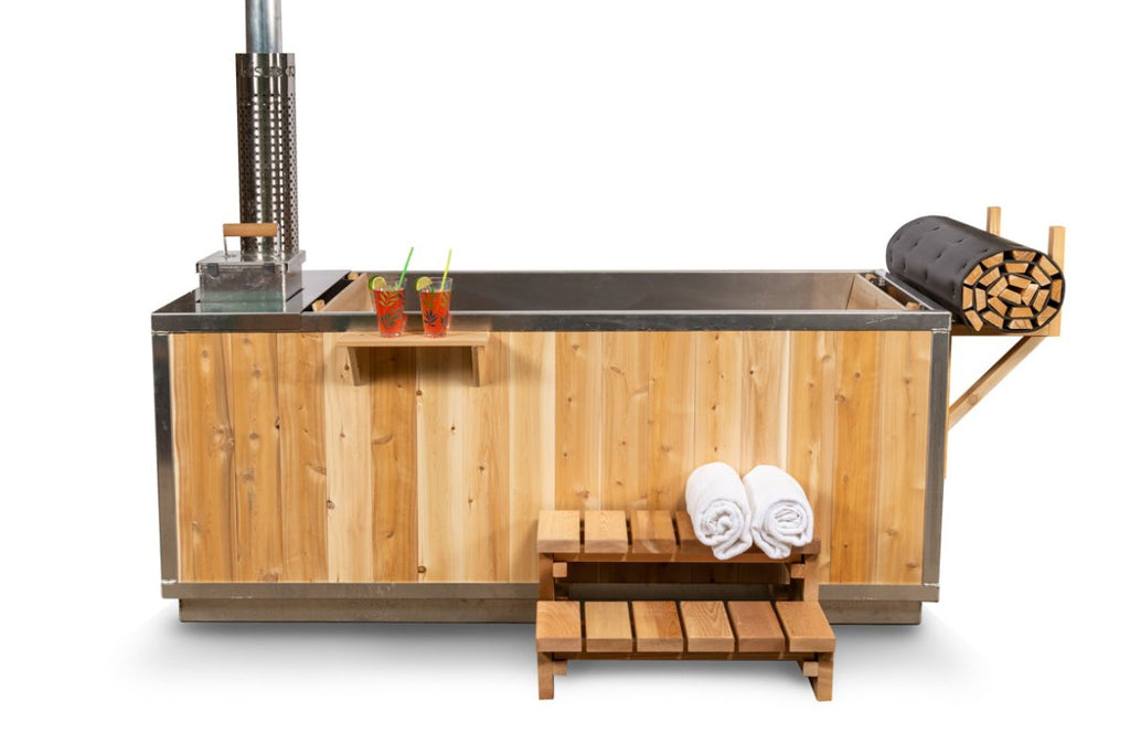 Dundalk Leisurecraft Starlight Single Person Wood Burning Hot Tub - West Coast Saunas - CT372W