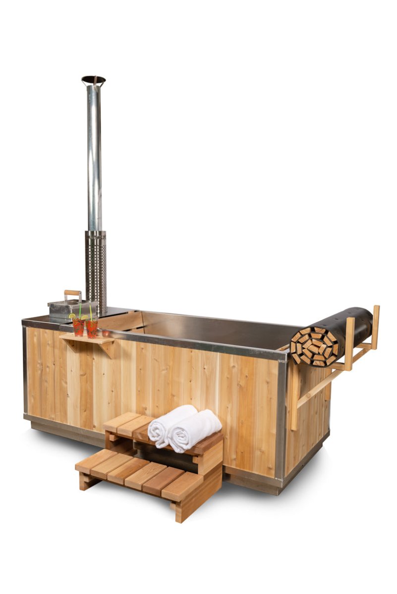 Dundalk Leisurecraft Starlight Single Person Wood Burning Hot Tub - West Coast Saunas - CT372W