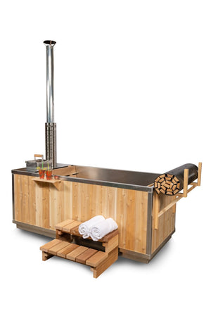 Dundalk Leisurecraft Starlight Single Person Wood Burning Hot Tub - West Coast Saunas - CT372W