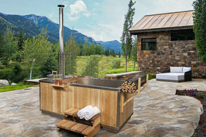 Dundalk Leisurecraft Starlight Single Person Wood Burning Hot Tub - West Coast Saunas - CT372W