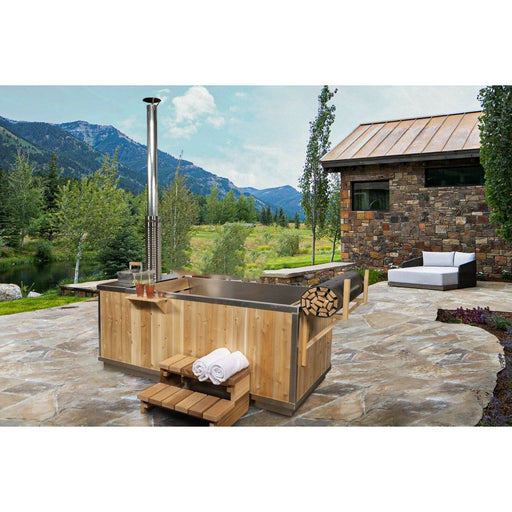 Dundalk Leisurecraft Starlight Single Person Wood Burning Hot Tub - West Coast Saunas - CT372W