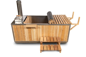 Dundalk Leisurecraft Starlight Single Person Wood Burning Hot Tub - West Coast Saunas - CT372W