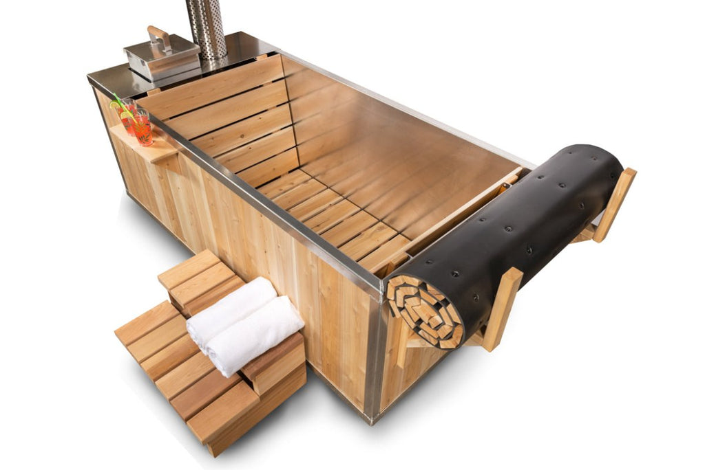 Dundalk Leisurecraft Starlight Single Person Wood Burning Hot Tub - West Coast Saunas - CT372W