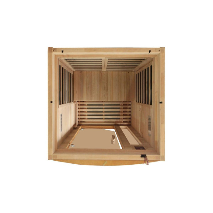 Dynamic Barcelona Elite 1-2-person Ultra Low EMF FAR Infrared Sauna in Canadian Hemlock - West Coast Saunas - DYN-6106-01 Elite
