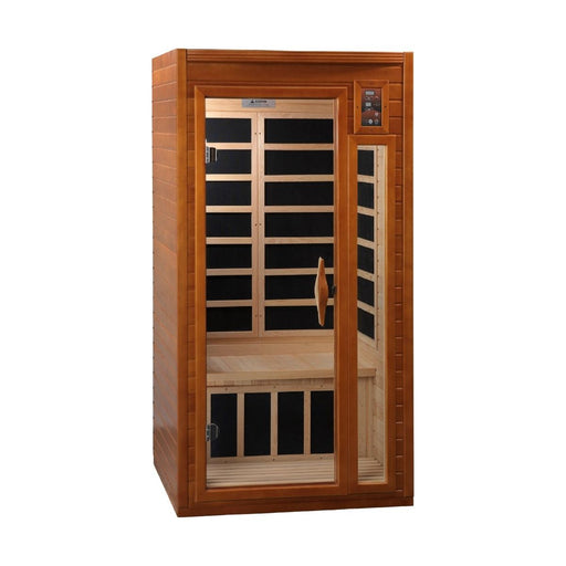 Dynamic Barcelona Elite 1-2-person Ultra Low EMF FAR Infrared Sauna in Canadian Hemlock - West Coast Saunas - DYN-6106-01 Elite