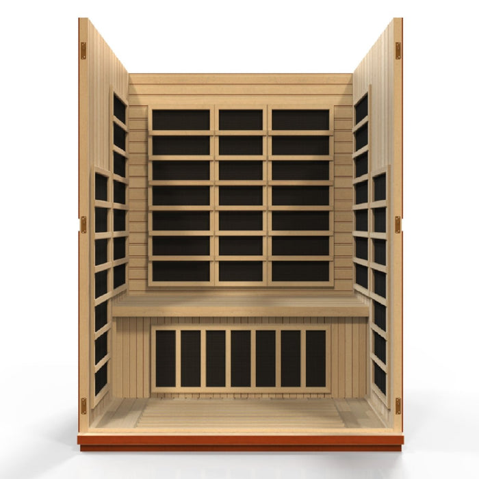 Dynamic Bellagio 3-person Low EMF FAR Infrared Dry Sauna - West Coast Saunas - DYN-6306-02