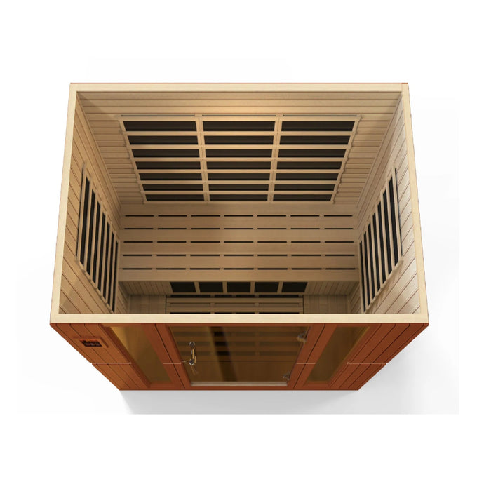 Dynamic Bergamo Elite 4 - person Ultra Low EMF FAR Infrared Sauna DYN - 6440 - 01 Elite - West Coast Saunas - DYN-6440-01 Elite