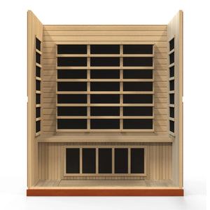 Dynamic Bergamo Elite 4 - person Ultra Low EMF FAR Infrared Sauna DYN - 6440 - 01 Elite - West Coast Saunas - DYN-6440-01 Elite