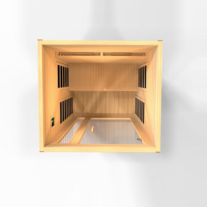 Dynamic Cardoba 2 Person Full Spectrum Near Zero EMF FAR Infrared Dry Sauna DYN-6203-02 FS - West Coast Saunas - DYN-6203-02 FS