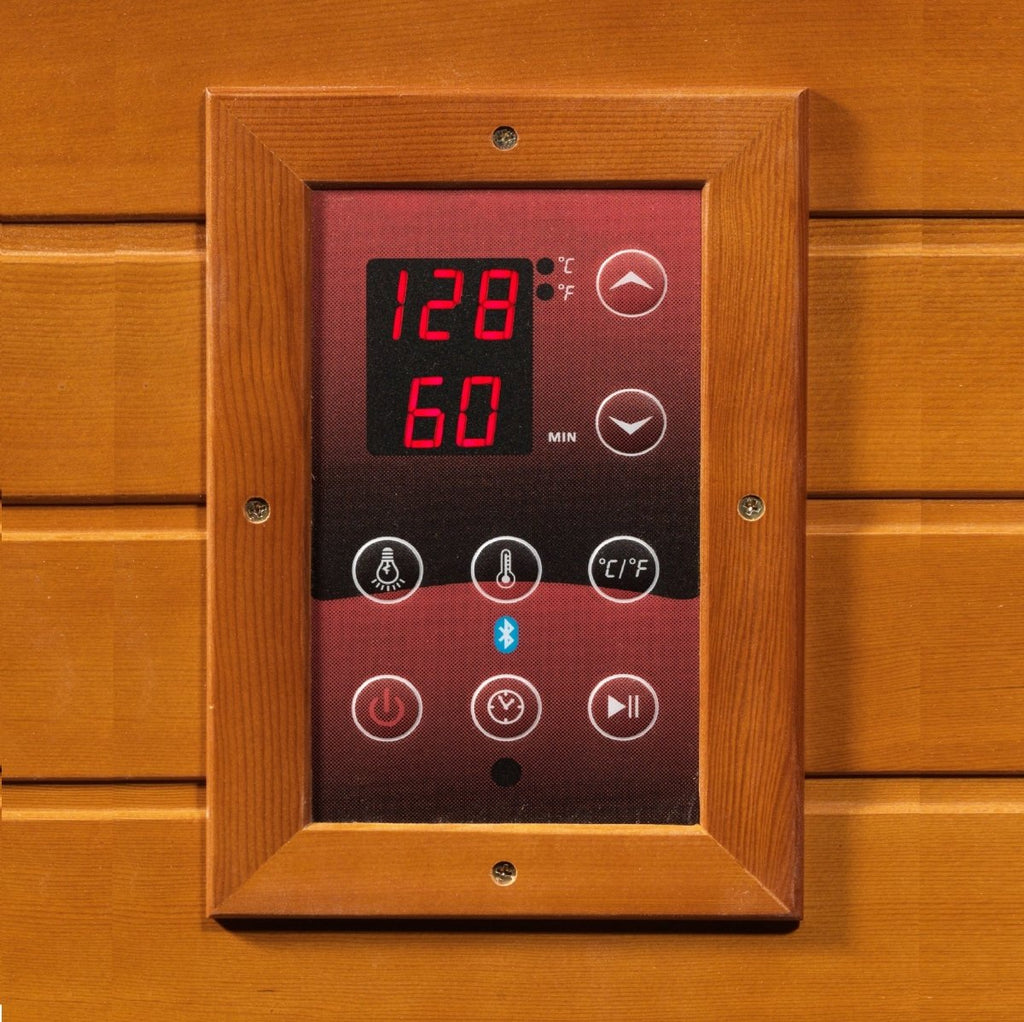 Dynamic Cardoba 2 Person Full Spectrum Near Zero EMF FAR Infrared Dry Sauna DYN-6203-02 FS - West Coast Saunas - DYN-6203-02 FS