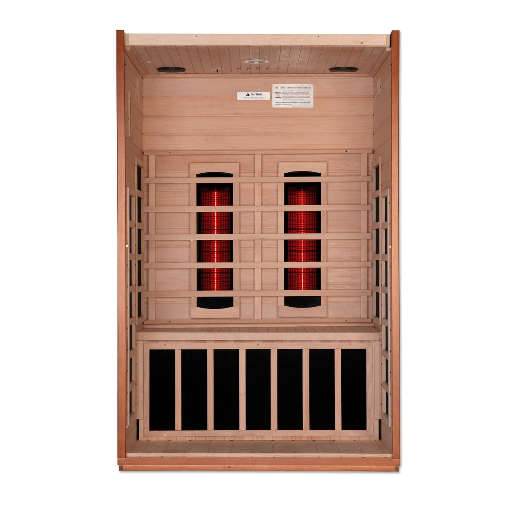 Dynamic Cardoba 2 Person Full Spectrum Near Zero EMF FAR Infrared Dry Sauna DYN-6203-02 FS - West Coast Saunas - DYN-6203-02 FS