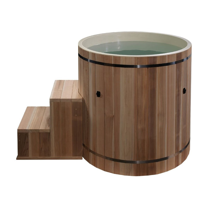 Dynamic Cold Therapy Plastic Barrel with Pacific Cedar - West Coast Saunas - DCT‐B‐042‐PLPC