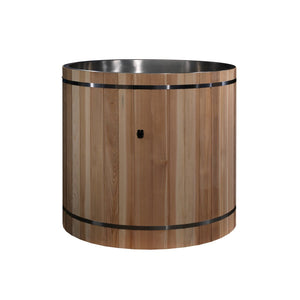 Dynamic Cold Therapy Stainless Steel Plunge Tub with Pacific Cedar - West Coast Saunas - DCT‐B‐042‐SSPC