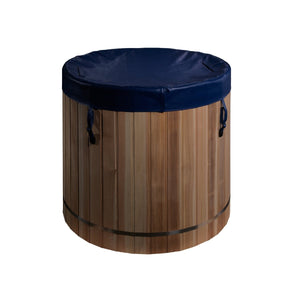 Dynamic Cold Therapy Stainless Steel Plunge Tub with Pacific Cedar - West Coast Saunas - DCT‐B‐042‐SSPC