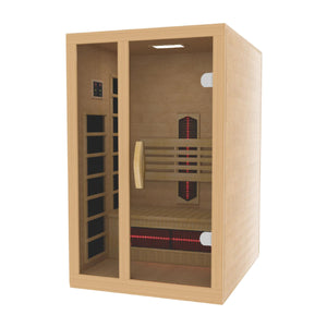 Dynamic Gracia 1 - 2 Person Full Spectrum Near Zero EMF FAR IR Sauna DYN - 6119 - 03 FS - West Coast Saunas - DYN-6119-03 FS