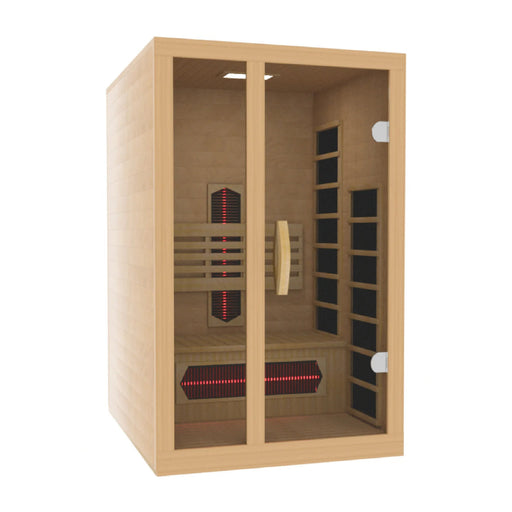 Dynamic Gracia 1 - 2 Person Full Spectrum Near Zero EMF FAR IR Sauna DYN - 6119 - 03 FS - West Coast Saunas - DYN-6119-03 FS