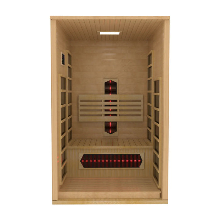 Dynamic Gracia 1 - 2 Person Full Spectrum Near Zero EMF FAR IR Sauna DYN - 6119 - 03 FS - West Coast Saunas - DYN-6119-03 FS