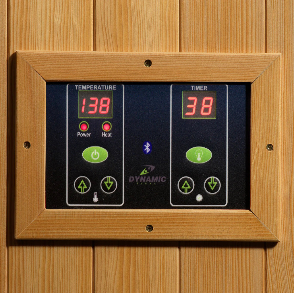 Dynamic Gracia 1 - 2 Person Full Spectrum Near Zero EMF FAR IR Sauna DYN - 6119 - 03 FS - West Coast Saunas - DYN-6119-03 FS