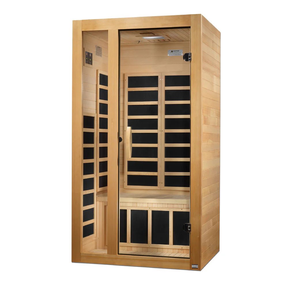 Dynamic Gracia 1 - 2 Person Ultra Low EMF FAR IR Sauna DYN - 6119 - 01 Elite - West Coast Saunas - DYN-6119-01 Elite