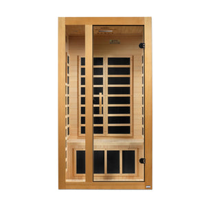Dynamic Gracia 1 - 2 Person Ultra Low EMF FAR IR Sauna DYN - 6119 - 01 Elite - West Coast Saunas - DYN-6119-01 Elite