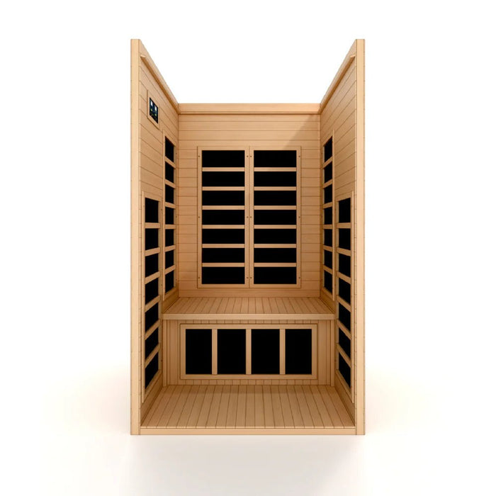 Dynamic Gracia 1 - 2 Person Ultra Low EMF FAR IR Sauna DYN - 6119 - 01 Elite - West Coast Saunas - DYN-6119-01 Elite