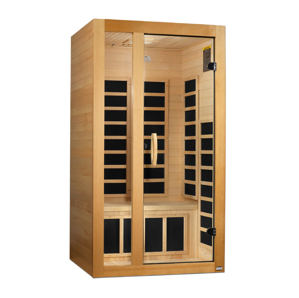 Dynamic Gracia 1 - 2 Person Ultra Low EMF FAR IR Sauna DYN - 6119 - 01 Elite - West Coast Saunas - DYN-6119-01 Elite