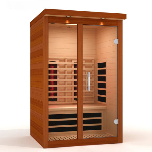 Dynamic Llumeneres 2 Person Full Spectrum Nero Zero EMF FAR IR Sauna DYN - 6215 - 03 FS - West Coast Saunas - DYN-6215-03 FS