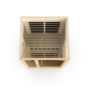 Dynamic Llumeneres 2-person Ultra Low EMF FAR Infrared Dry Sauna - West Coast Saunas - DYN-6215-02 Elite