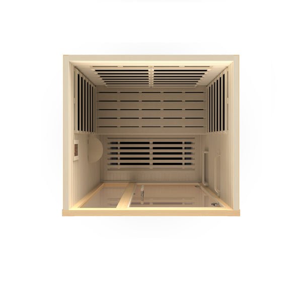 Dynamic Llumeneres 2-person Ultra Low EMF FAR Infrared Dry Sauna - West Coast Saunas - DYN-6215-02 Elite