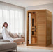 Dynamic Lucca 2 - person Low EMF (Between 5 - 10MG) FAR Infrared Sauna (Canadian Hemlock) DYN - 6215 - 05 - West Coast Saunas - DYN - 6215 - 05