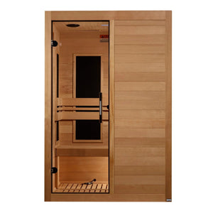Dynamic Lucca 2 - person Low EMF (Between 5 - 10MG) FAR Infrared Sauna (Canadian Hemlock) DYN - 6215 - 05 - West Coast Saunas - DYN - 6215 - 05
