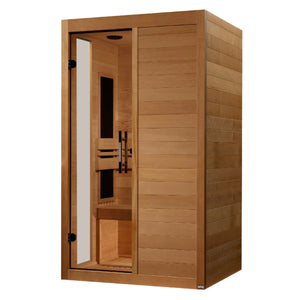 Dynamic Lucca 2 - person Low EMF (Between 5 - 10MG) FAR Infrared Sauna (Canadian Hemlock) DYN - 6215 - 05 - West Coast Saunas - DYN - 6215 - 05
