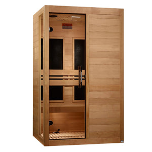 Dynamic Lucca 2 - person Low EMF (Between 5 - 10MG) FAR Infrared Sauna (Canadian Hemlock) DYN - 6215 - 05 - West Coast Saunas - DYN - 6215 - 05