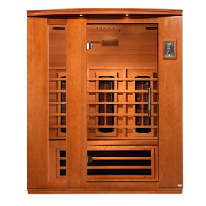 Dynamic Lugano 3 Person Full Spectrum Near Zero EMF FAR Infrared Dry Sauna DYN-6336-03 FS - West Coast Saunas - DYN-6336-03 FS