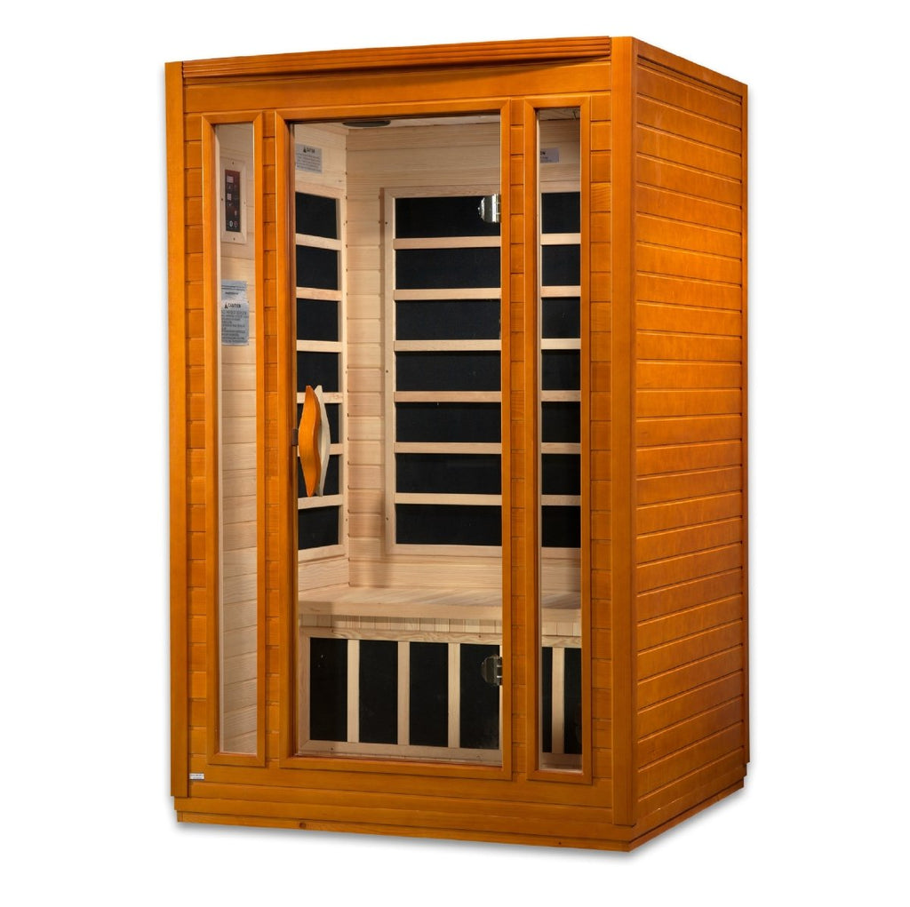 Dynamic San Marino 2 Person Low EMF FAR Infrared Dry Sauna DYN-6206-01 - West Coast Saunas - DYN-6206-01