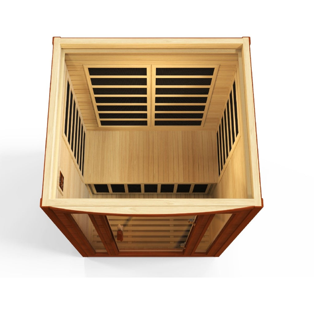 Dynamic San Marino 2 Person Low EMF FAR Infrared Dry Sauna DYN-6206-01 - West Coast Saunas - DYN-6206-01