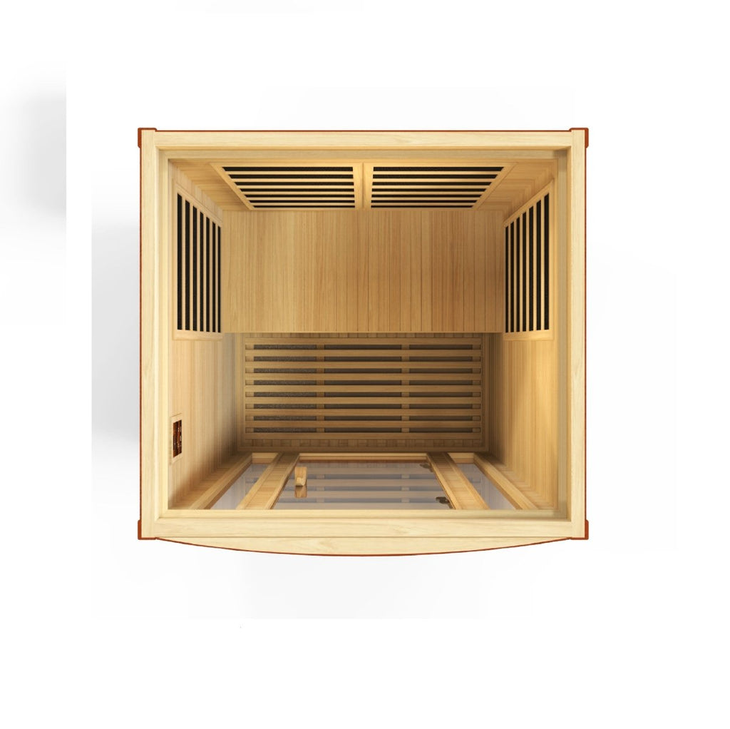 Dynamic San Marino 2 Person Low EMF FAR Infrared Dry Sauna DYN-6206-01 - West Coast Saunas - DYN-6206-01