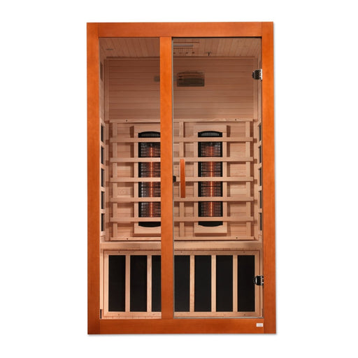 Dynamic Santiago 2 Person Full Spectrum Near Zero EMF FAR Infrared Dry Sauna DYN-6209-03 FS - West Coast Saunas - DYN-6209-03 FS
